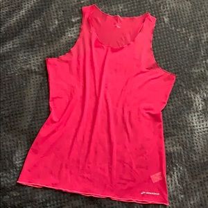 A fantastic brand new sheer Brooks workout tank!